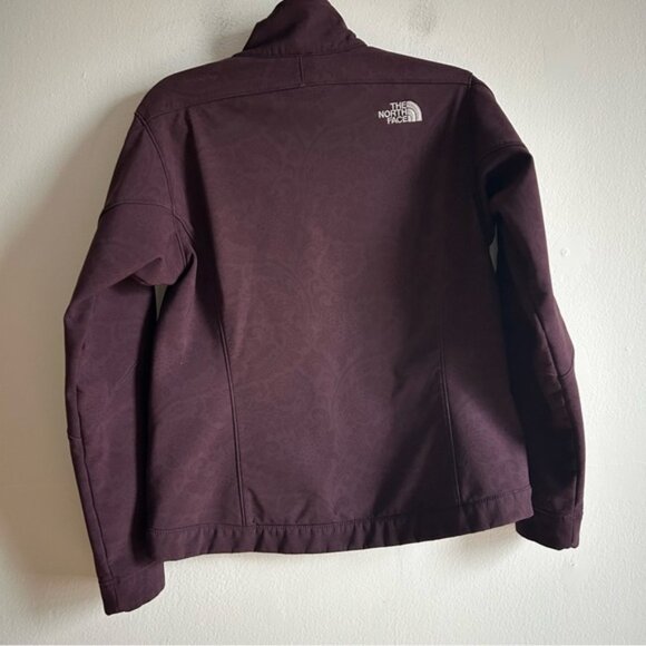 The North Face Sz M TNF Apex Burgundy Printed Jacket - Picture 4 of 11